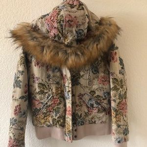 🚫SOLD🚫Floral Tapestry Bomber Jacket